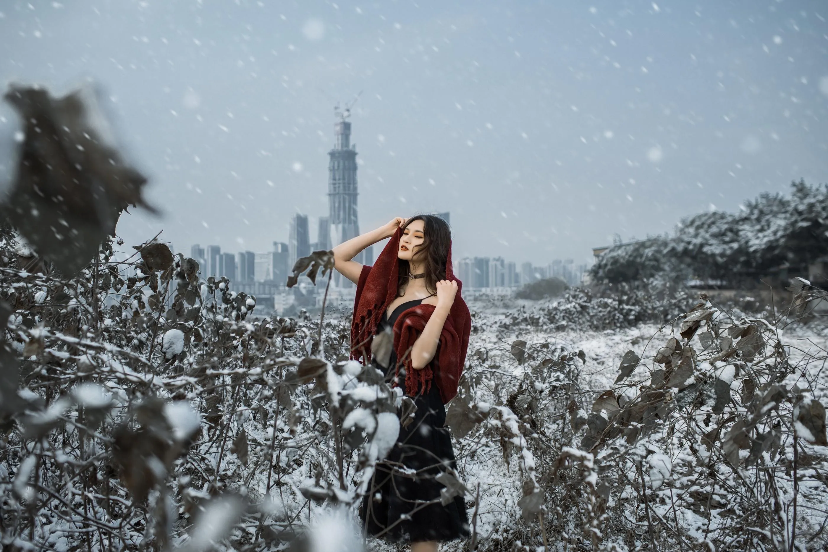 [YITUYU艺图语]2021.12.29 THE SNOW CITY 翠花儿 [23P]插图6